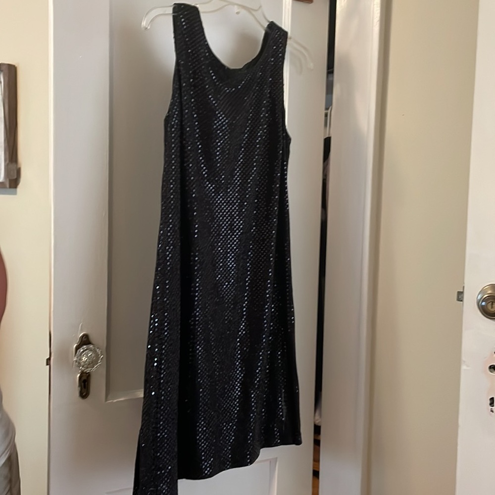 Petite Perceptions 2 Piece Sequin Mini Dress, Bla… - image 2